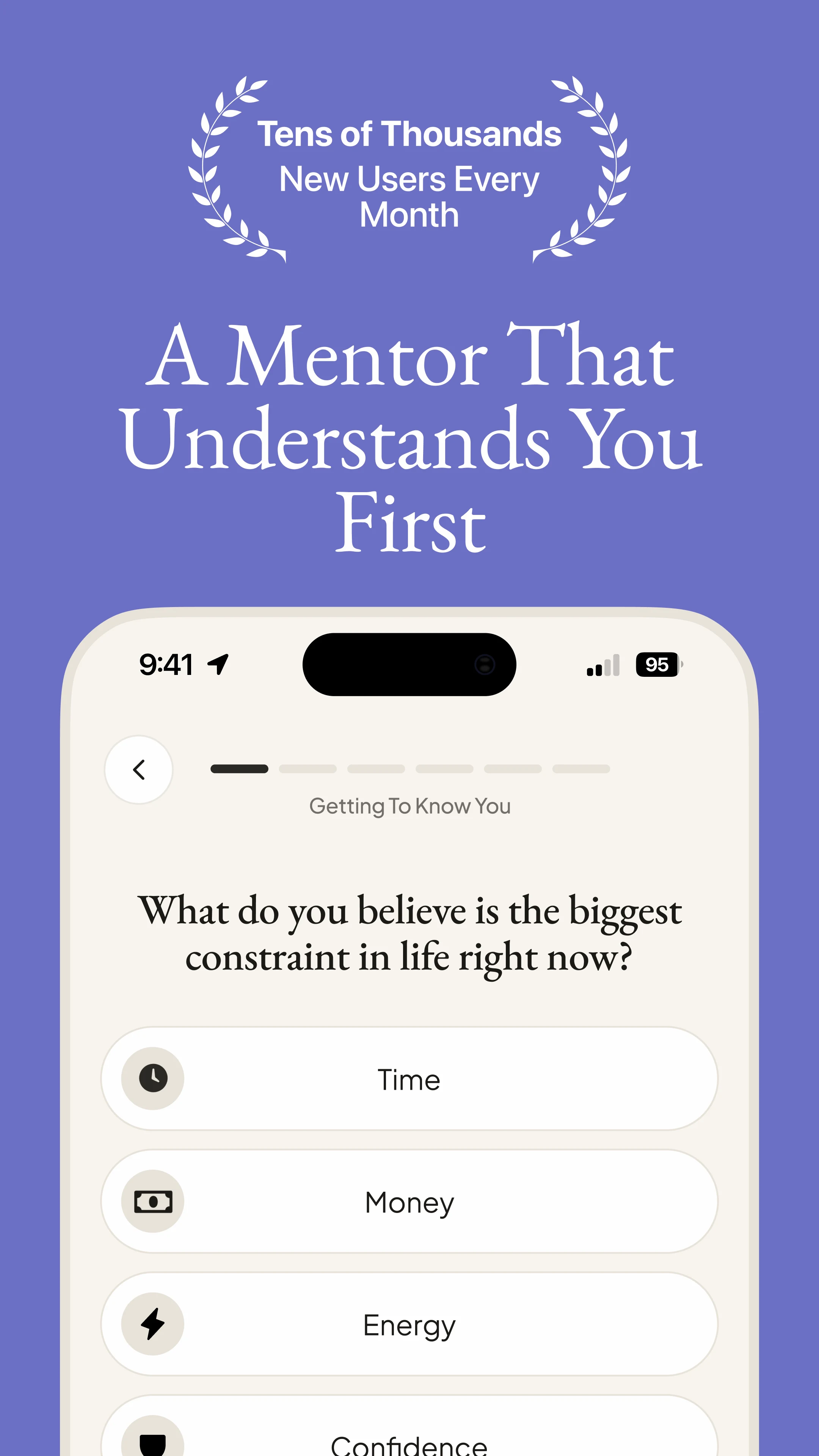 Purpose: AI Mentor & Coach screenshot